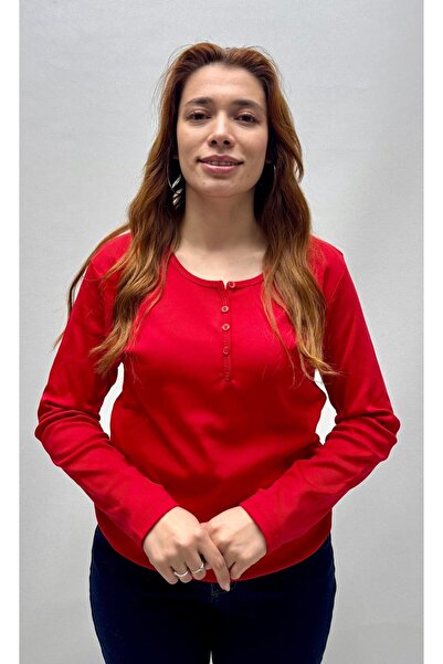 QYA Clothing Basic 100% Cotton Wide Fit Long Sleeve T-Shirt