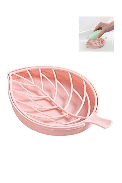 Arabest Leaf-Shaped Shower Soap bar Holder with Draining Tray,Fashionable Soap Dishes for Bathroom Shower