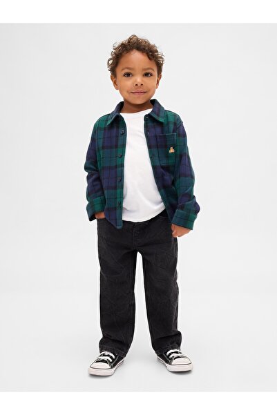 GAP Erkek Bebek Siyah Pull-On Baggy Jean Pantolon