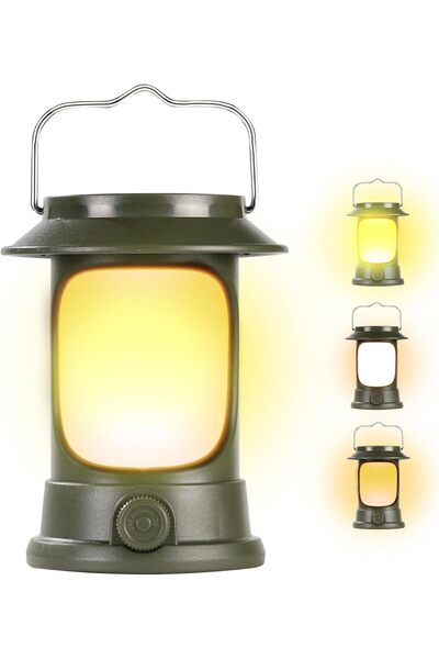 EXCEFORE فانوس تخييم LED قابل لإعادة الشحن، مصباح خارجي يعمل بالطاقة الشمسية ...