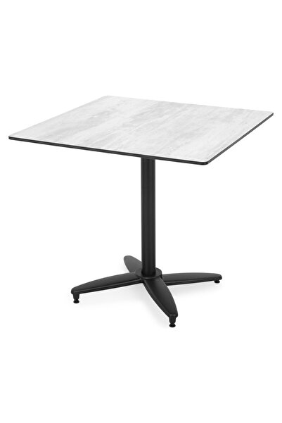 Maison Mex Masã grădină/terasă, CLEO, L.80 l.80 H.72 cm, negru/mix gri