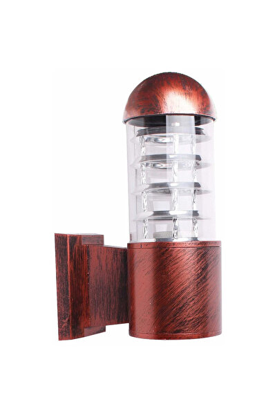 HAMER Elegant copper-colored single-light gate spotlight E27 dome shape