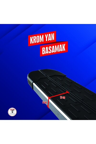 Türkmen Renault Duster Krom Yan Basamak 183 Cm 2024 Üzeri
