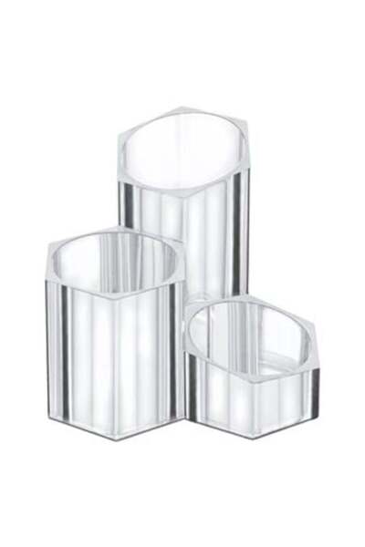 OEM Transparent Acrylic Brush Holder with 3 Slots