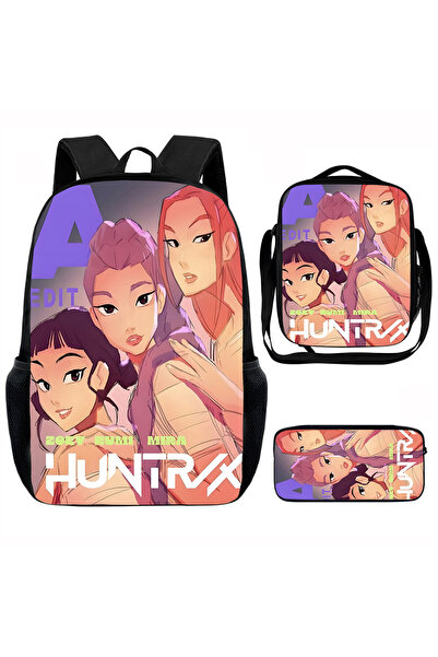 NO BRAND KPop Demon Hunters, Student Backpack 3-Piece Set, 29x12.5x39cm,ck+jy...