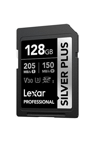 Lexar SDXC Professional SILVER Plus UHS-I/U3/A2/4K R205/W150 (V30) 128GB