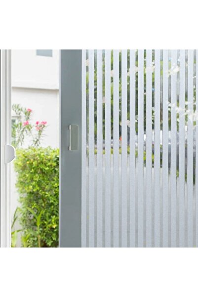 MaffStuff Folie Autoadezivă Electrostatică Geamuri 60x200 cm, Dungi Mate, Int...