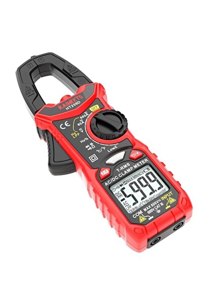 Kaiweets Multimetru digital cu clemă HT206D AC/DC 0600A True RMS 6000 de numă...