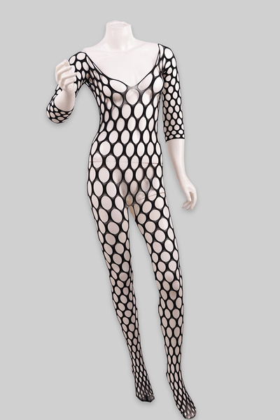 Midnight Fantasy Bold Cutout Fishnet Bodystocking