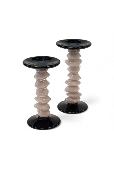 tuan design 2 Lİ TASARIM CAM MUMLUK