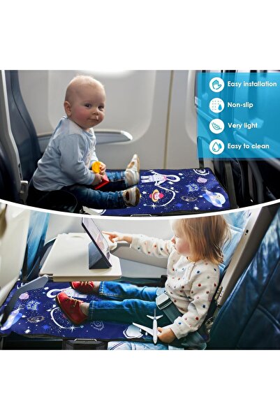 Generic Foldable Airplane Travel Bed for Kids (Ages 1–3) — Adjustable Support