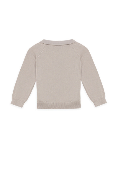 Layette Baby Boy Gray Knitwear Set