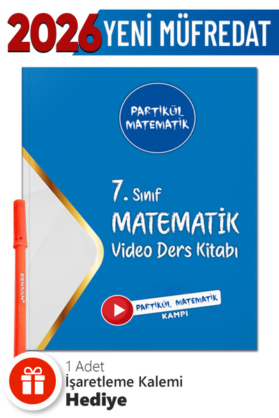 Partikül Matematik 7. Sınıf Video Ders Kitabı + Hediye