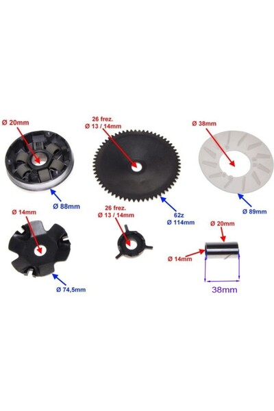 WM Скутер с вариатор 4T 50cc-80cc