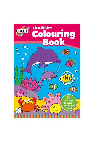 Galt Early Activities: Prima carte de colorat cu abtibilduri