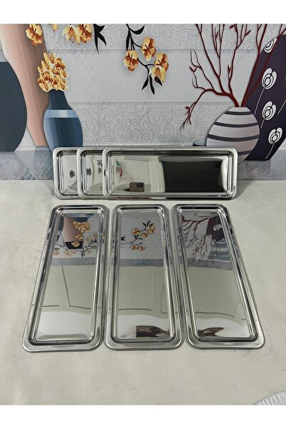 Fabrication 6'Lı Lüx Paslanmaz Çelik Baton Servis ,Çay ,Kahve ,İkramlık Ve Su...