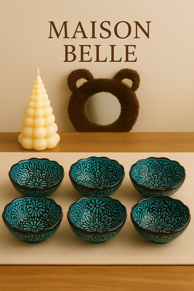 Yerel Üretici El İşlemeli 6’lı Sosluk Takımı