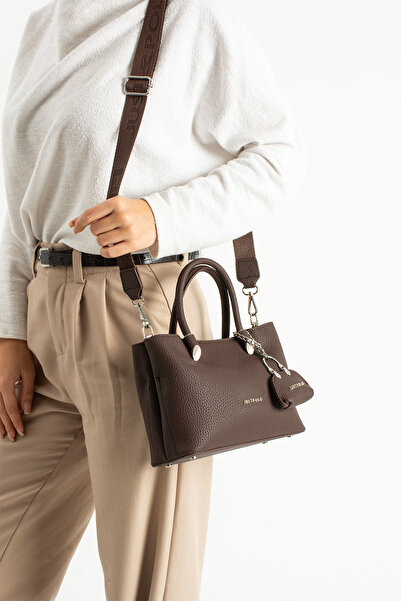 Just Polo Women's Hand and Shoulder Bag with Plain Pattern