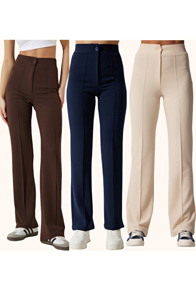 Patreon 3-Piece High Waist Shaping / Sculpting Wide Leg Palazzo Pants