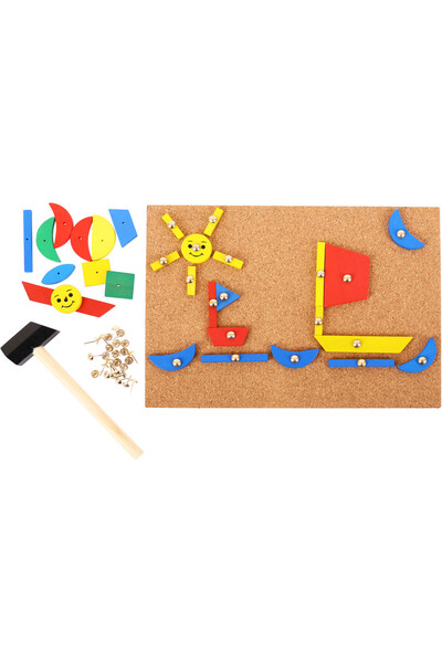 BIGJIGS Toys Creative set - Wooden shapes