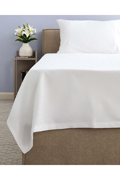 REDTAG White Flat Sheet With Pillow Case (Single Size)