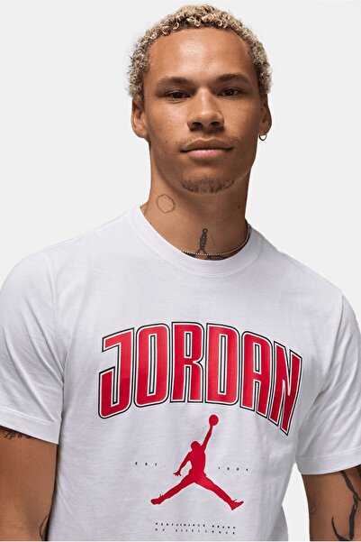 Nike Jordan City 88 Ss Crew White Cotton Men's T-Shirt