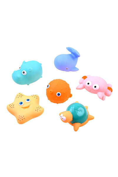 Jokomisiada Marine Life children's bath toy set, in storage net