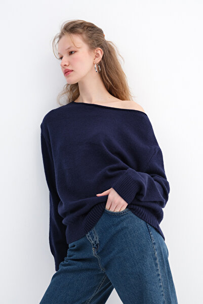Addax Boat Neck Knitwear Sweater K3480