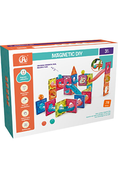 Bufnitel Labirintul meu magnetic - 78 piese (7.5 cm)