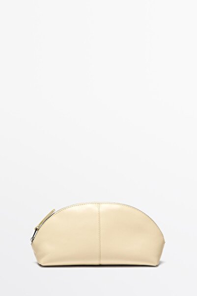 Massimo Dutti Nappa leather toiletries bag