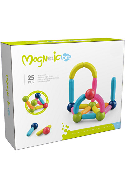 Bufnitel Set de constructie magnetic - Forme 3D (25 piese)