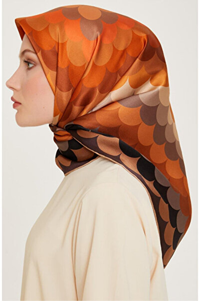 Armine 100% Twill Silk Scarf 9212D (t) (Nostalji̇)-33