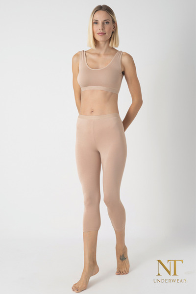 NT Underwear بنطلون كابري نسائي من الخيزران – خفيف، مريح، لا يسبب التعرق
