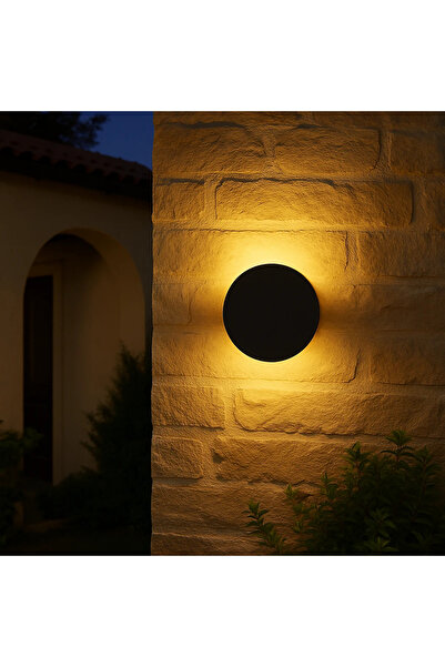 HAMER كشاف بوابة اسود لون الانارة اصفر 12W