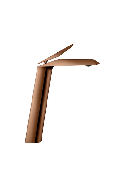 Pure Concept Neo Fırçalanmış Bronz Çanak Lavabo Bataryası