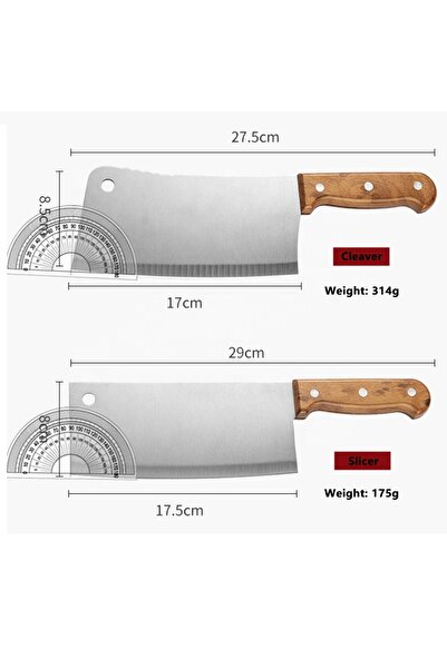 genric Meat cleaver with wooden handle, size 30*8.5cm, 00227