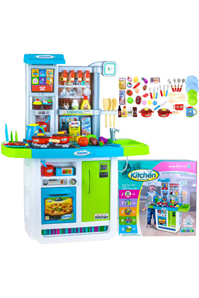Jokomisiada Bucatarie pentru copii albastra, cu functii interactive in limba ...