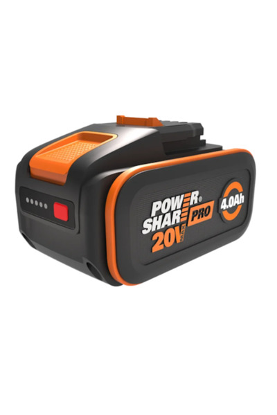 WORX Battery WA3644, 20V, 4.0Ah with indicator, compatible with PowerShare