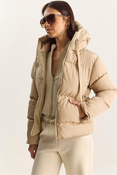 Bianco Lucci Women's Hooded Puffer Coat
