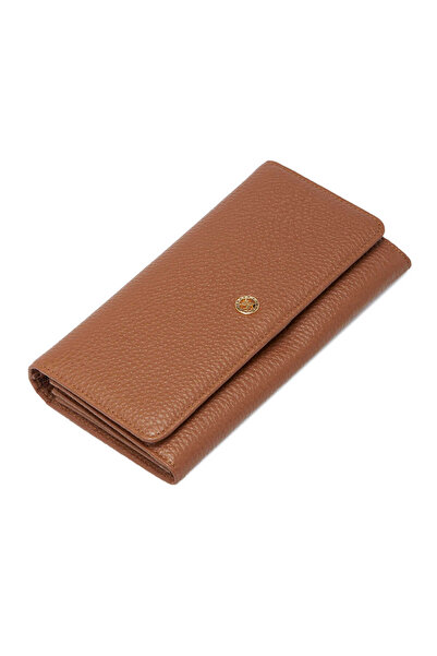 Tergan Tan Genuine Leather Women's Wallet - S1Cb00005818-B67
