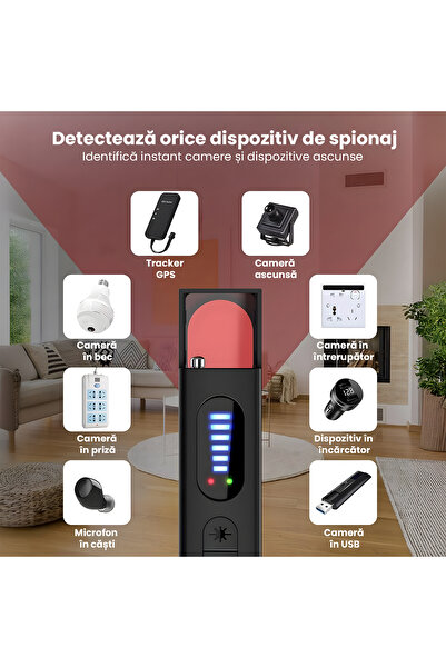 OEM 5in1 Anti-Spy Detector, Cameras/Microphones/GPS, RF Scanner, Infrared, Portable Data Security