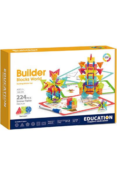 Bufnitel Set de constructie STEAM - Fulgi de zapada (224 piese)