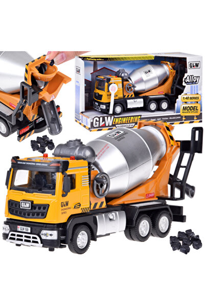 Jokomisiada Camion betoniera pentru copii cu efecte sonore si luminoase, dime...