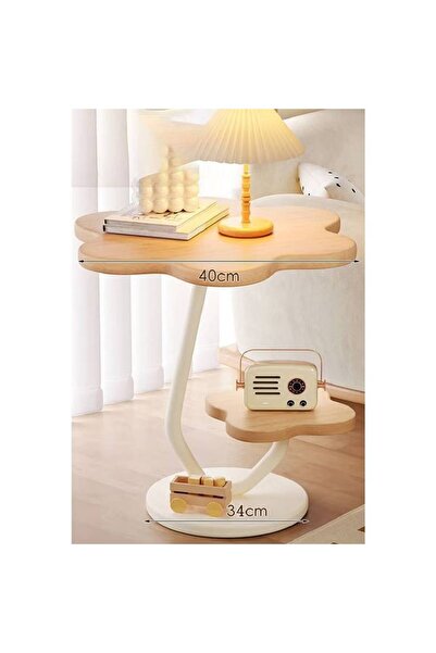 NKX Modern Sidet Table for Living inside Bedroom for Hall and offices Furniture white color 60cm