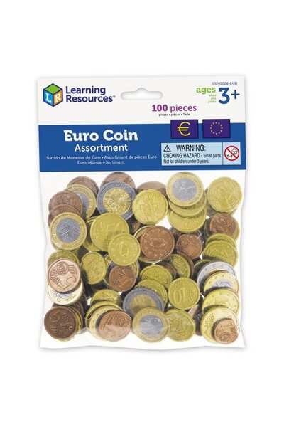 Learning Resources Set de monede de jucarie (Euro)