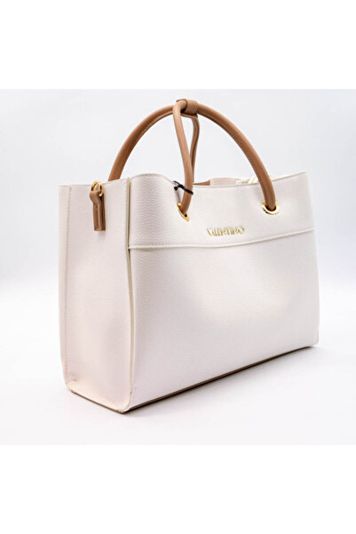 Valentino TOTE BAG ALEXIA - LEATHER - WHITE