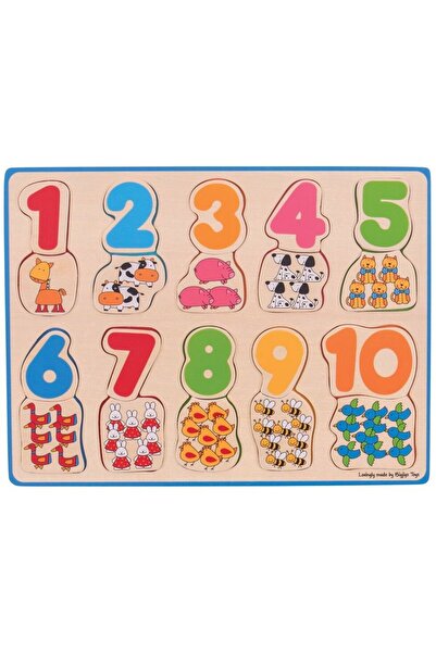 BIGJIGS Toys Puzzle - numere si culori