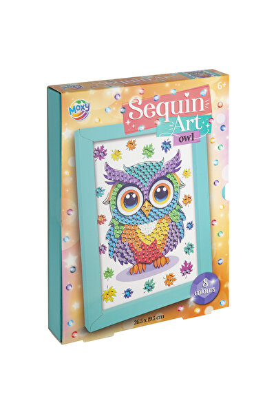 Moxy Tablou cu paiete - Bufnita