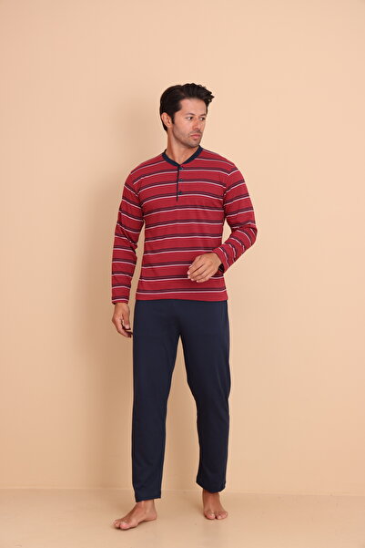 Redline Brink Regular Red Men's Long Sleeve Pajama Set
