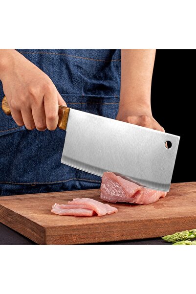 genric Meat cleaver with wooden handle, size 30*8.5cm, 00227